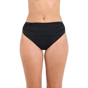 La Blanca Swimwear Women’s Island Goddess Bikini Banded Tummy Control Black Sz M